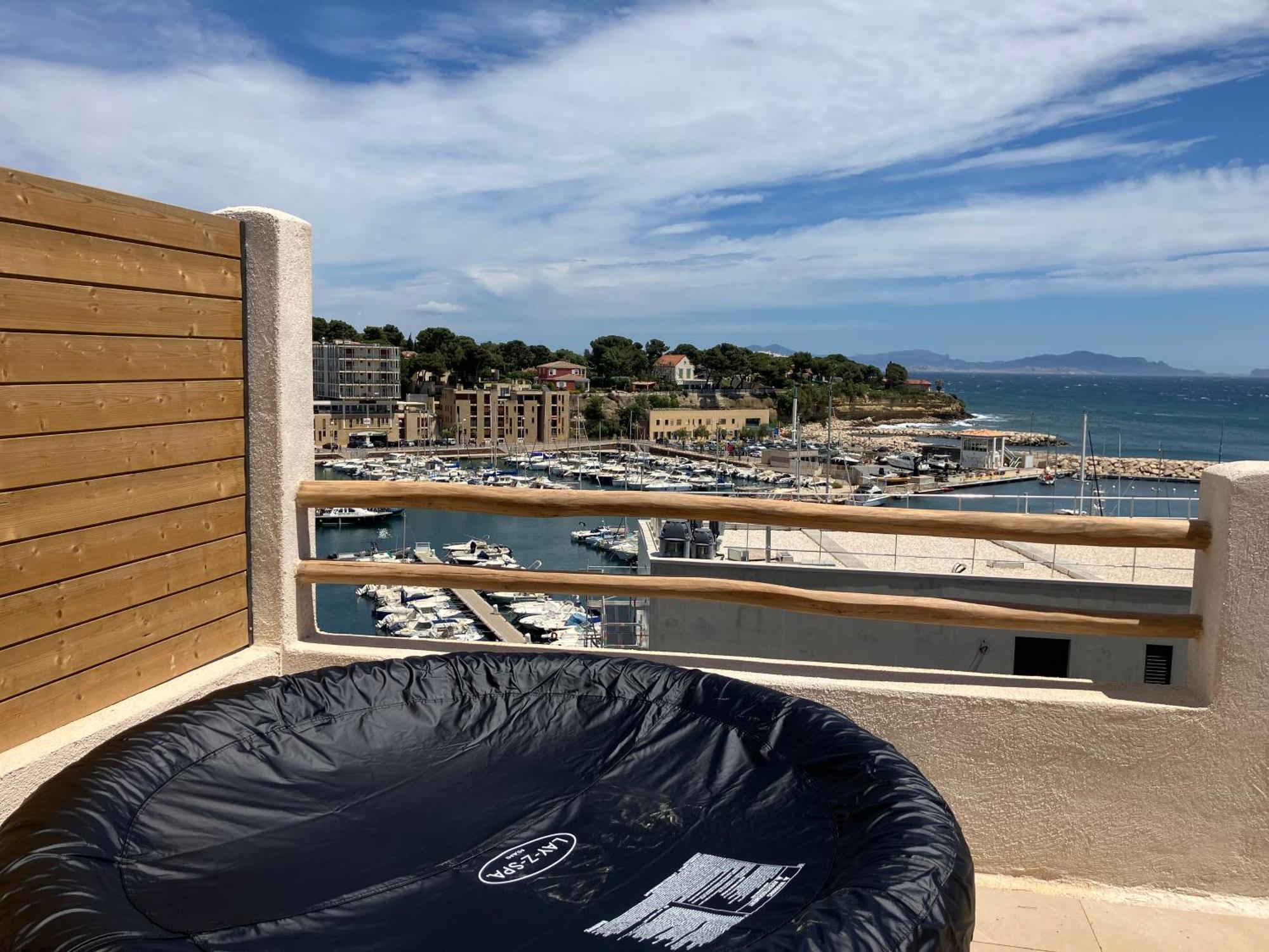 T2 Vue Sur Le Port Jacuzzi Terrasse Et Parking Carry-le-Rouet Exterior foto